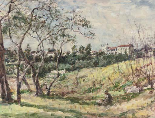 William Mark Fisher, R.A., R.I. - Sketching In The South of France