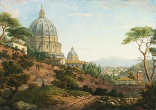 William Marlow - Rome, A View Of Saint Peter\'S Basilica