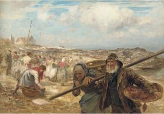 William Marshall Brown, R.S.A., R.S.W. - Fish Market, Cockenzie