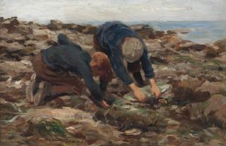 William Marshall Brown, R.S.A., R.S.W. - The Cockle Pickers