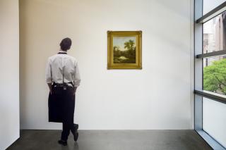 William Mason Brown - Fishermen By A Mountain Lake