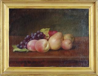 William Mason Brown - Still life with grapes, pears and peaches; and a companion painting