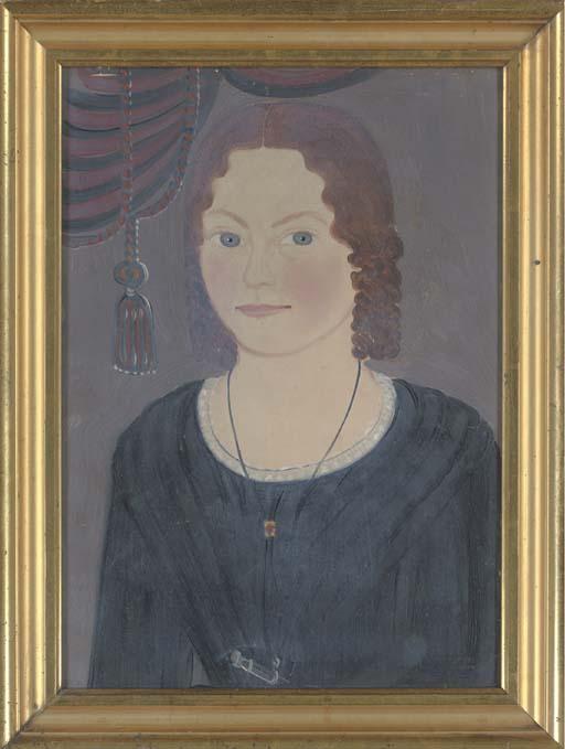 William Matthew Prior - Portrait of a Girl in a Black Dress