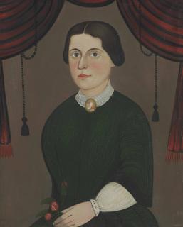 William Matthew Prior - Portrait Of A Lady With A Cameo And A Rose