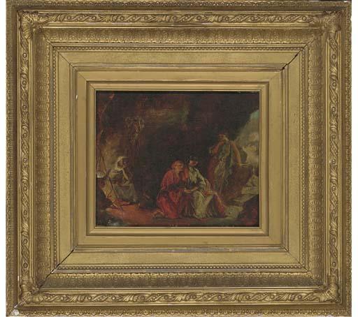 William Maw Egley - Glaucus and Ione in the cave of the witch of Vesuvius