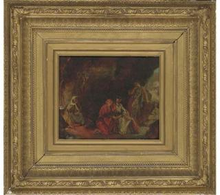 William Maw Egley - Glaucus and Ione in the cave of the witch of Vesuvius