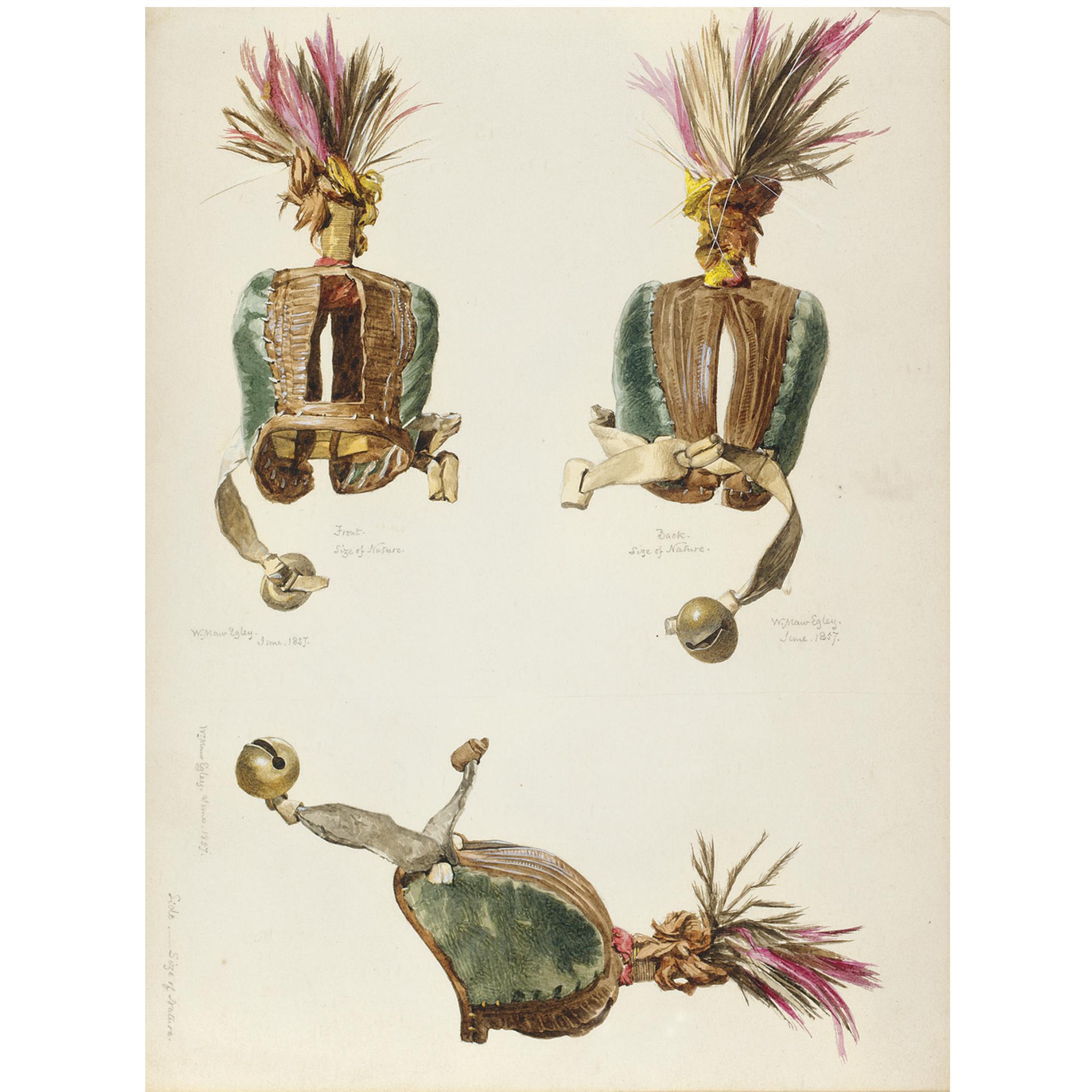 William Maw Egley - Studies Of A Hawk\'S Hood