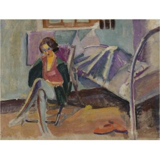 William Mccance - Woman In A Deck Chair