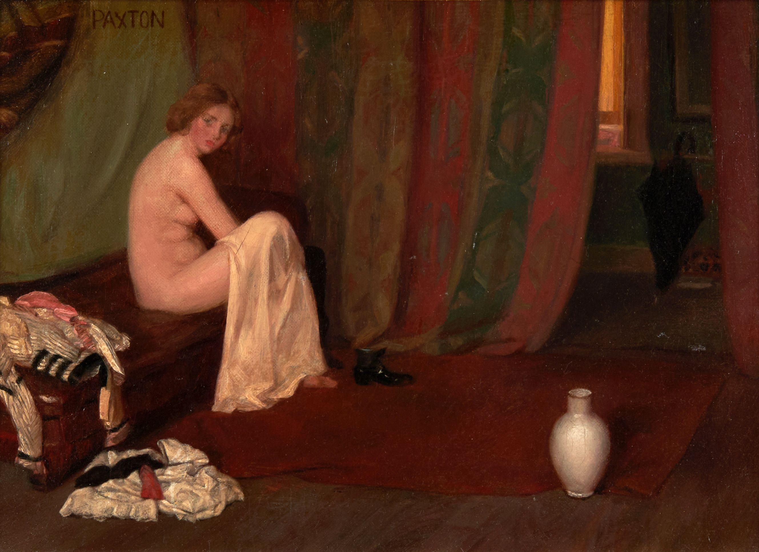 William McGregor Paxton - Model In the Artist\'s Studio