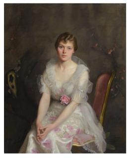 William Mcgregor Paxton - Portrait Of Louise Converse (Mrs. Junius S. Morgan Iii)