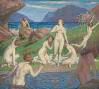 William McGregor Paxton - Study for \