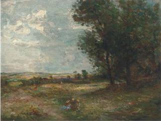 William Mctaggart, R.S.A., R.S.W. - Children by a wood