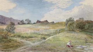 William McTaggart, R.S.A., R.S.W. - Children In A Highland Landscape