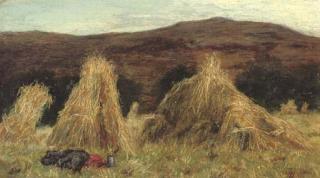 William Mctaggart, R.S.A., R.S.W. - Harvest at Kintyre