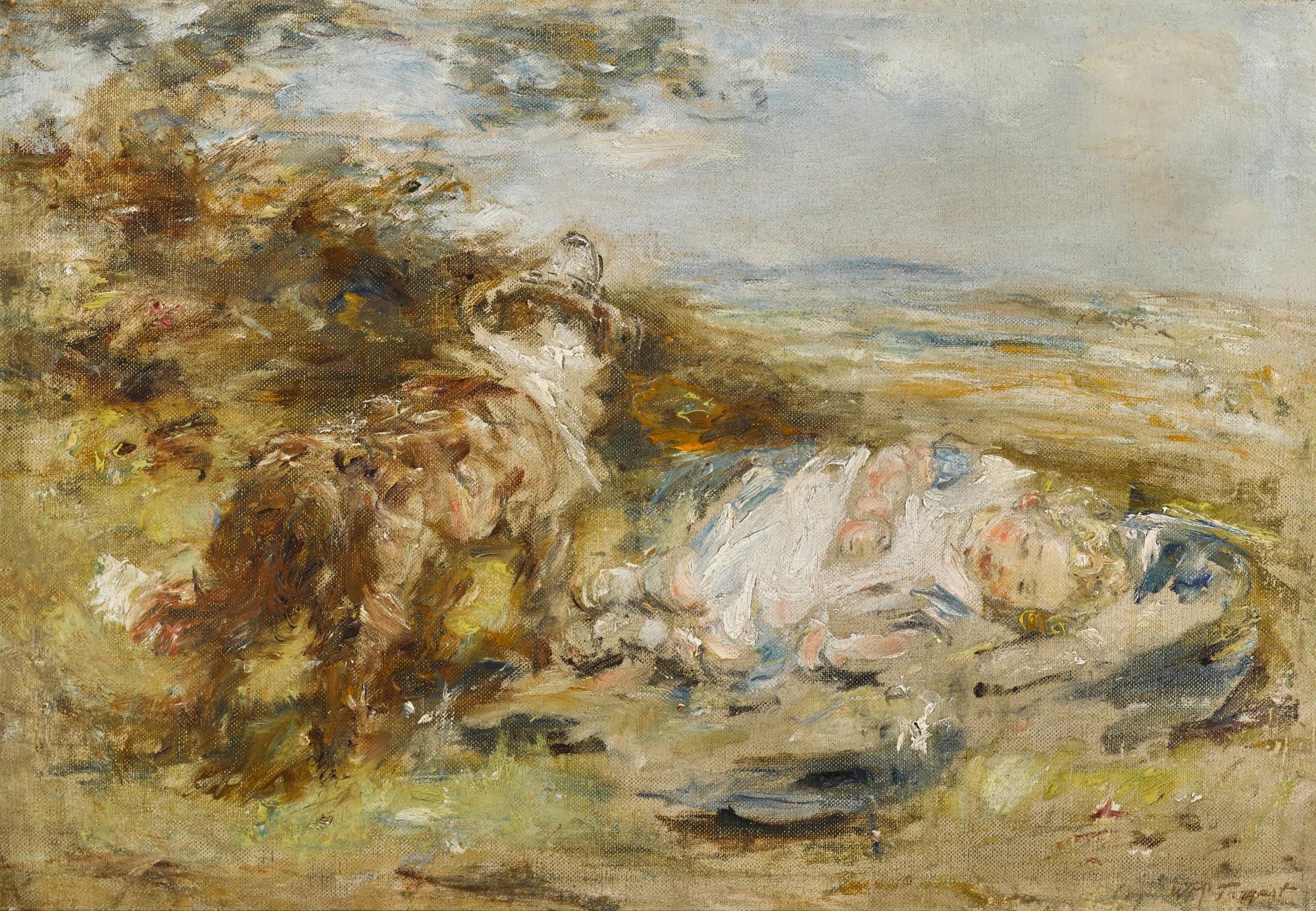 William McTaggart, R.S.A., R.S.W. - Left in Charge