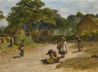 William Mctaggart, R.S.A., R.S.W. - The Press Gang