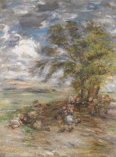 William Mctaggart, R.S.A., R.S.W. - The Uncertain Glory Of An April Day