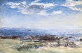 William McTaggart, R.S.A., V.P.R.S.W. - Children on the shore, Westhaven