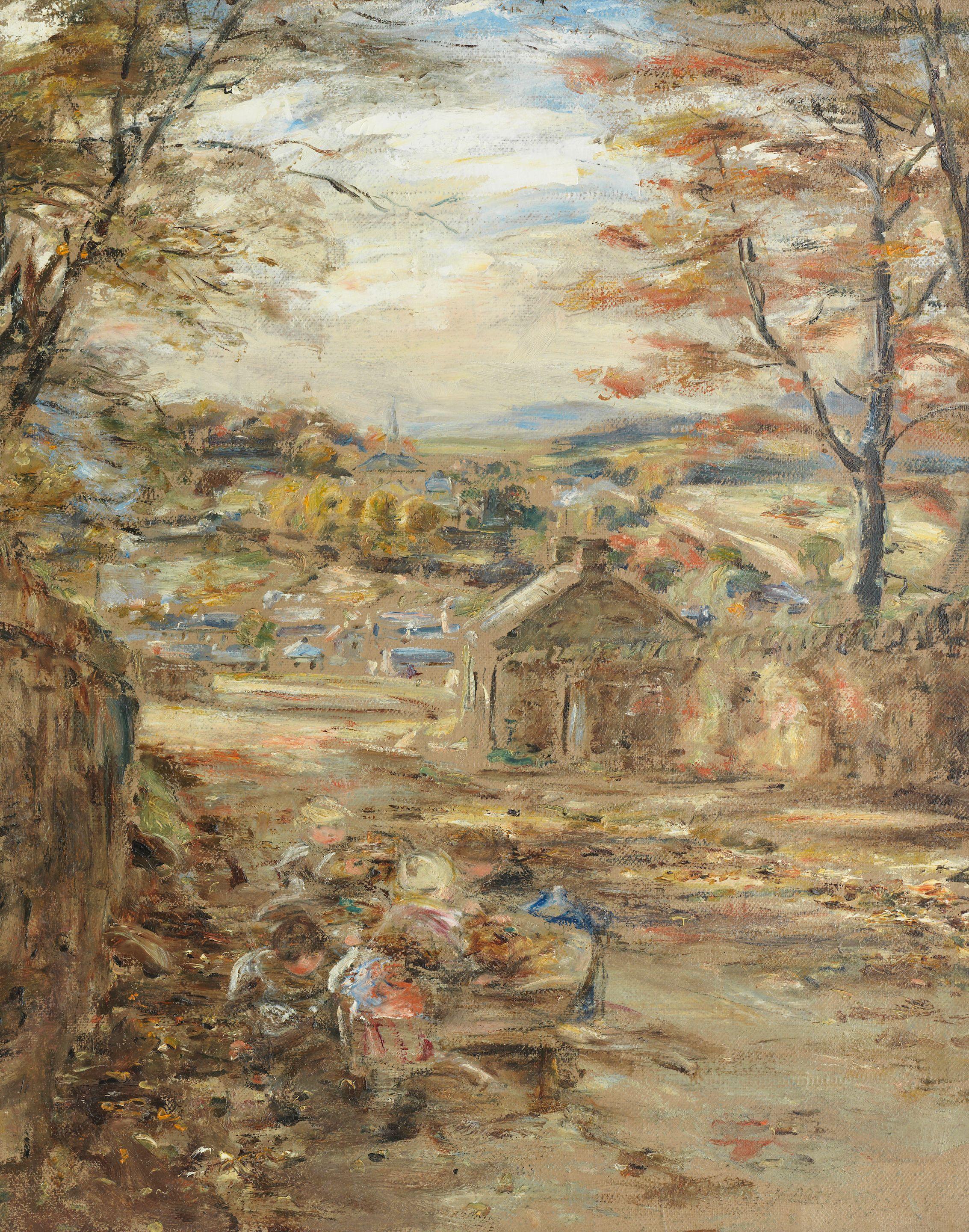 William McTaggart RSA RSW - Autumn Leaves Lasswade