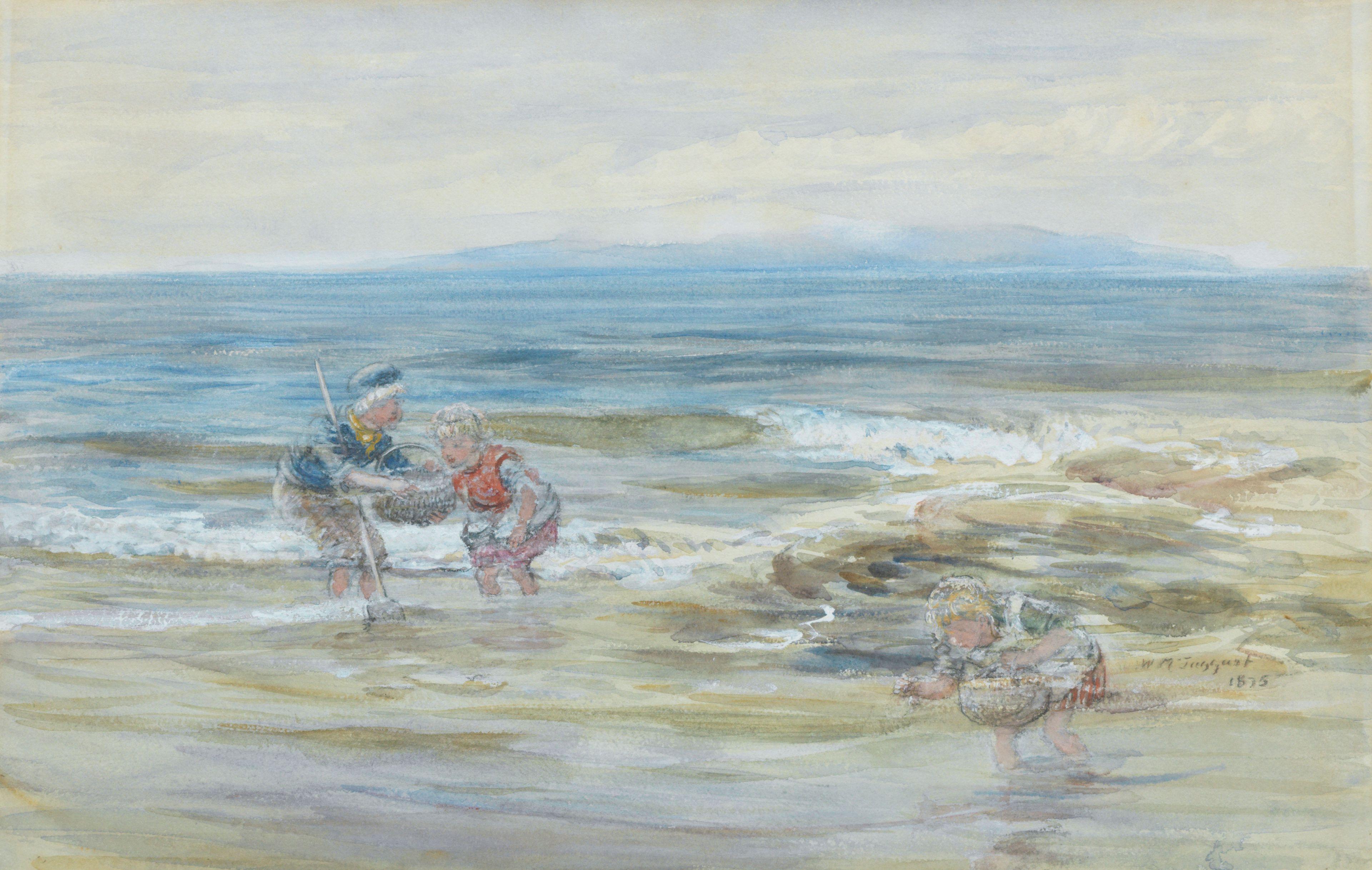 William McTaggart RSA RSW - Children on the shore