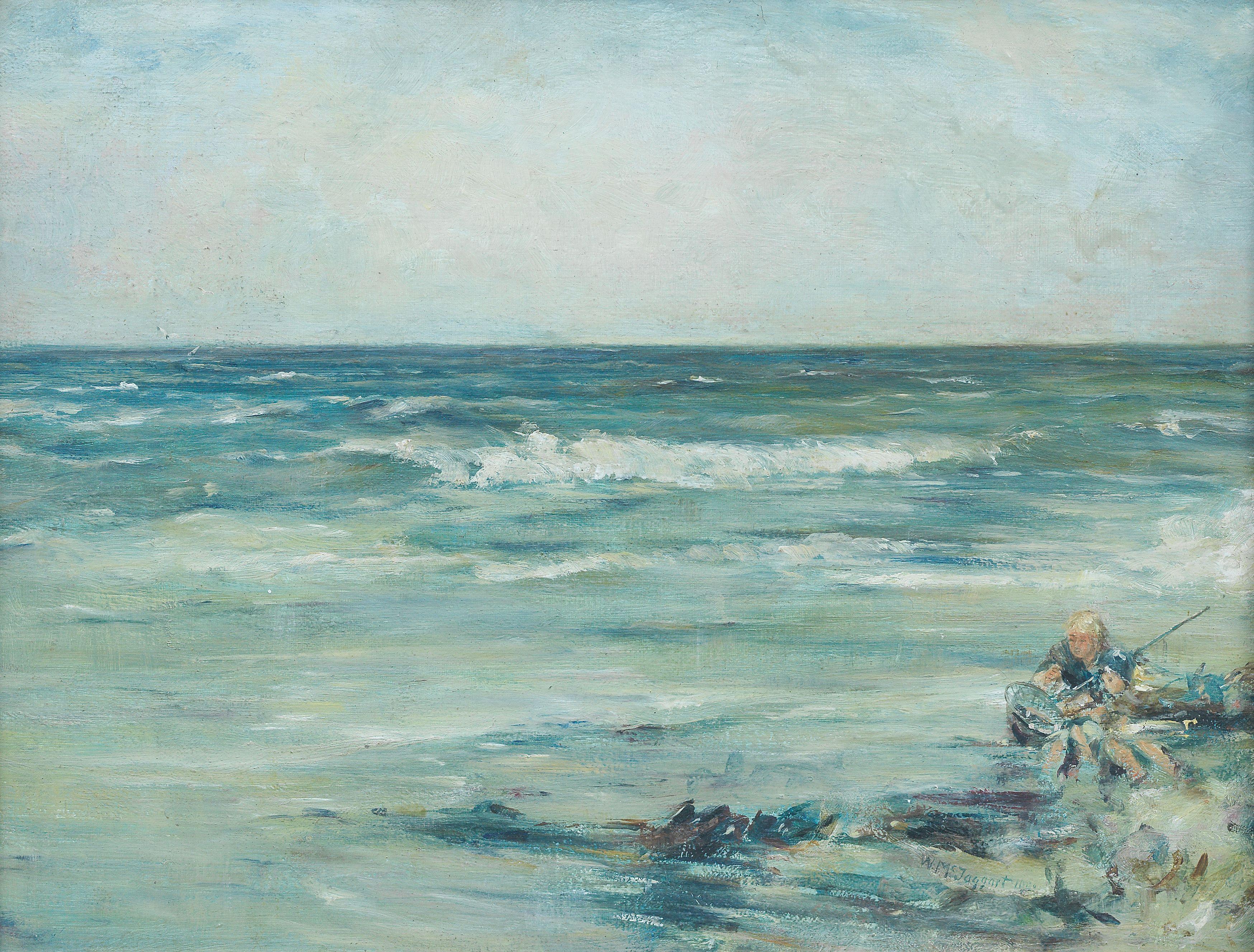 William Mctaggart RSA RSW - Shrimpers