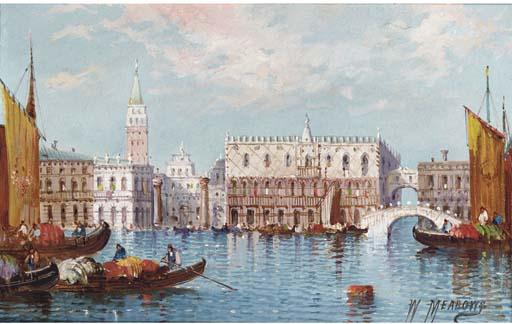 William Meadows - The Doge\'s Palace from the Bacino