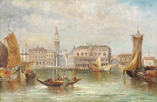 William Meadows - The Grand Canal, Venice; and The Guidecca, Venice