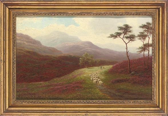 William Mellor - A shepherd on a path
