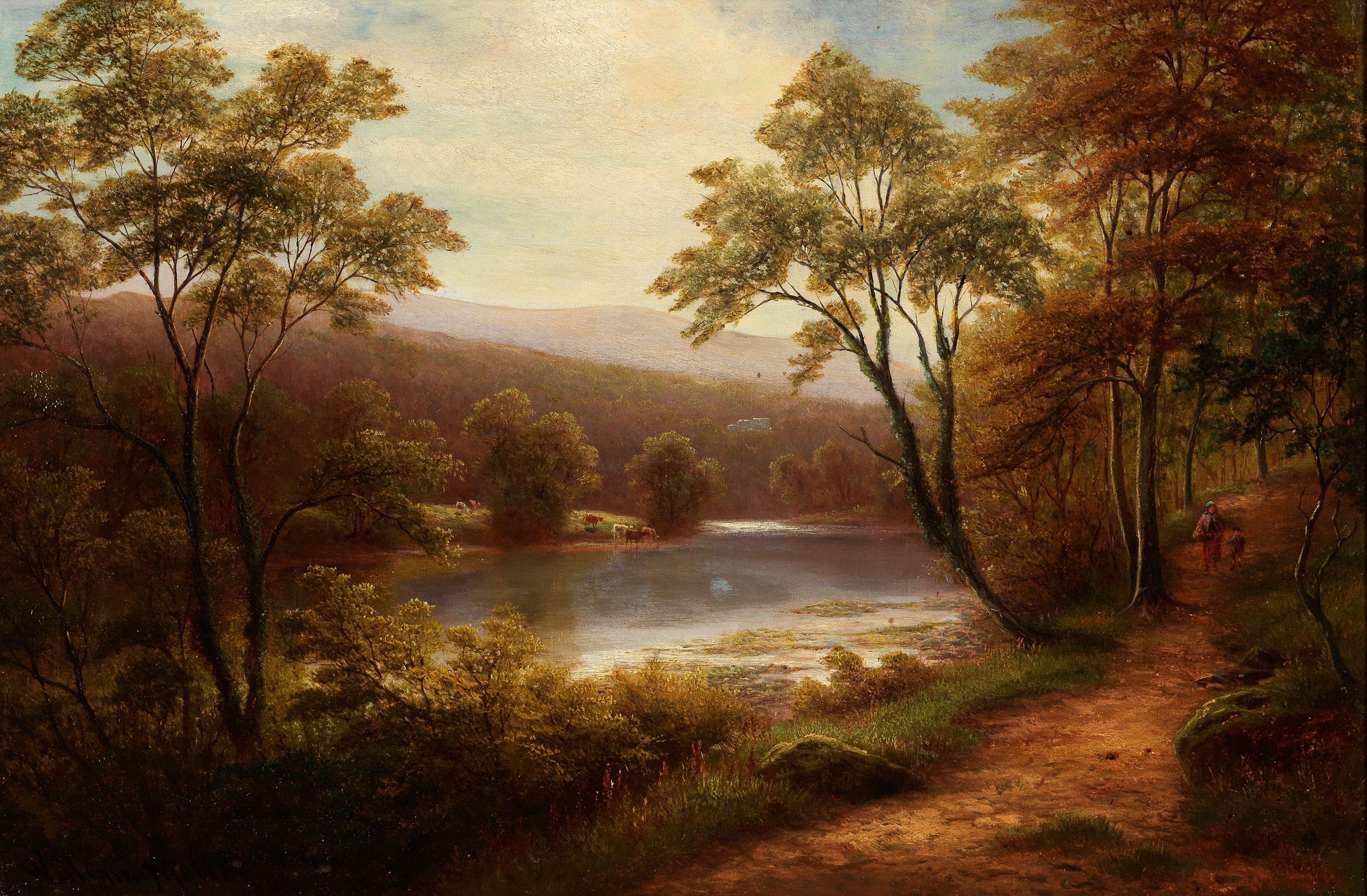 William Mellor - Barden Tower From The Wharfe, Bolton Woods, Yorkshire