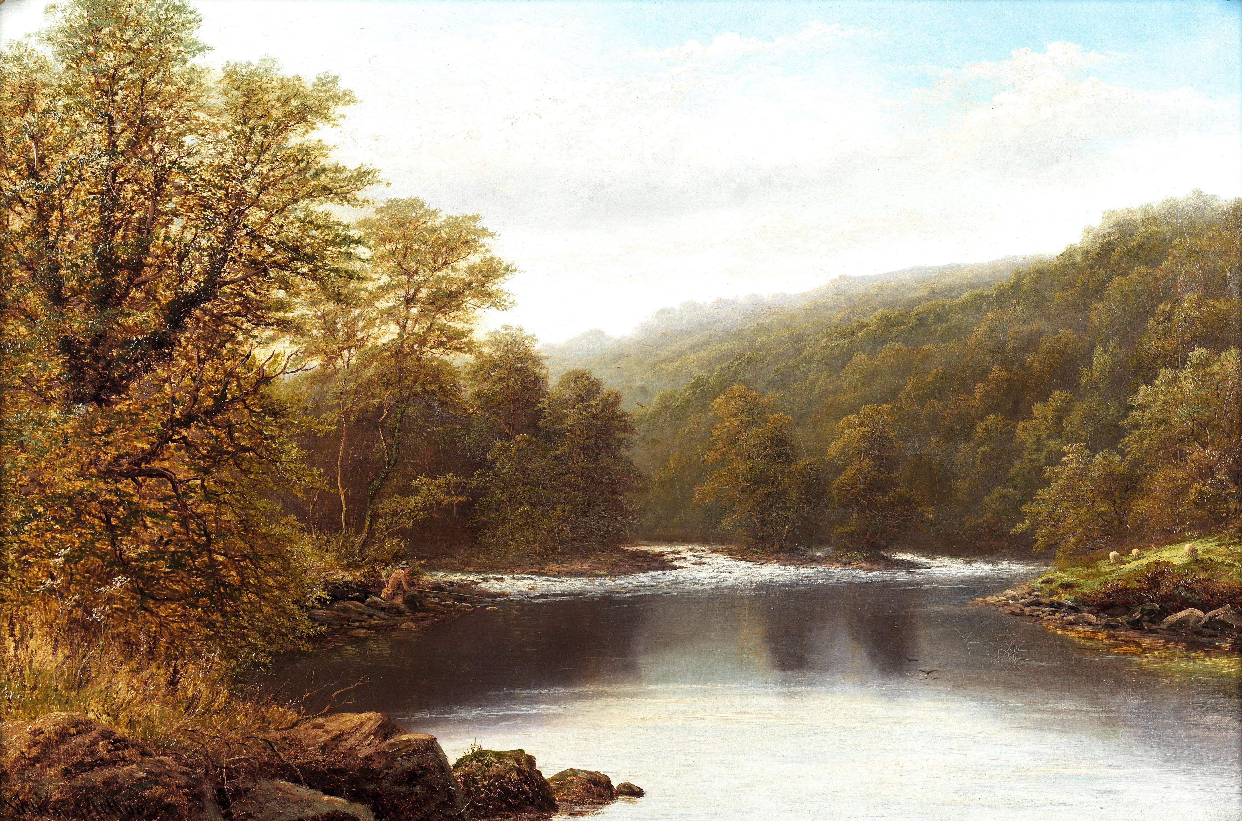 William Mellor - \'Meeting of the waters, Bolton Woods, Yorkshire\'