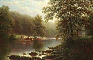 William Mellor - On the Wharfe, Bolton Woods, Yorkshire