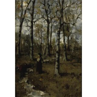 William Merritt Chase - Along The Stream