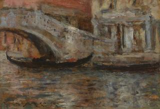 William Merritt Chase - Gondola in Venice