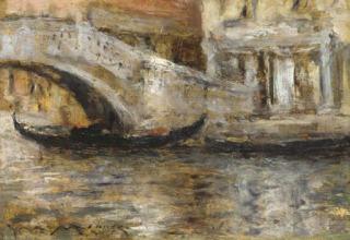 William Merritt Chase - Gondola in Venice