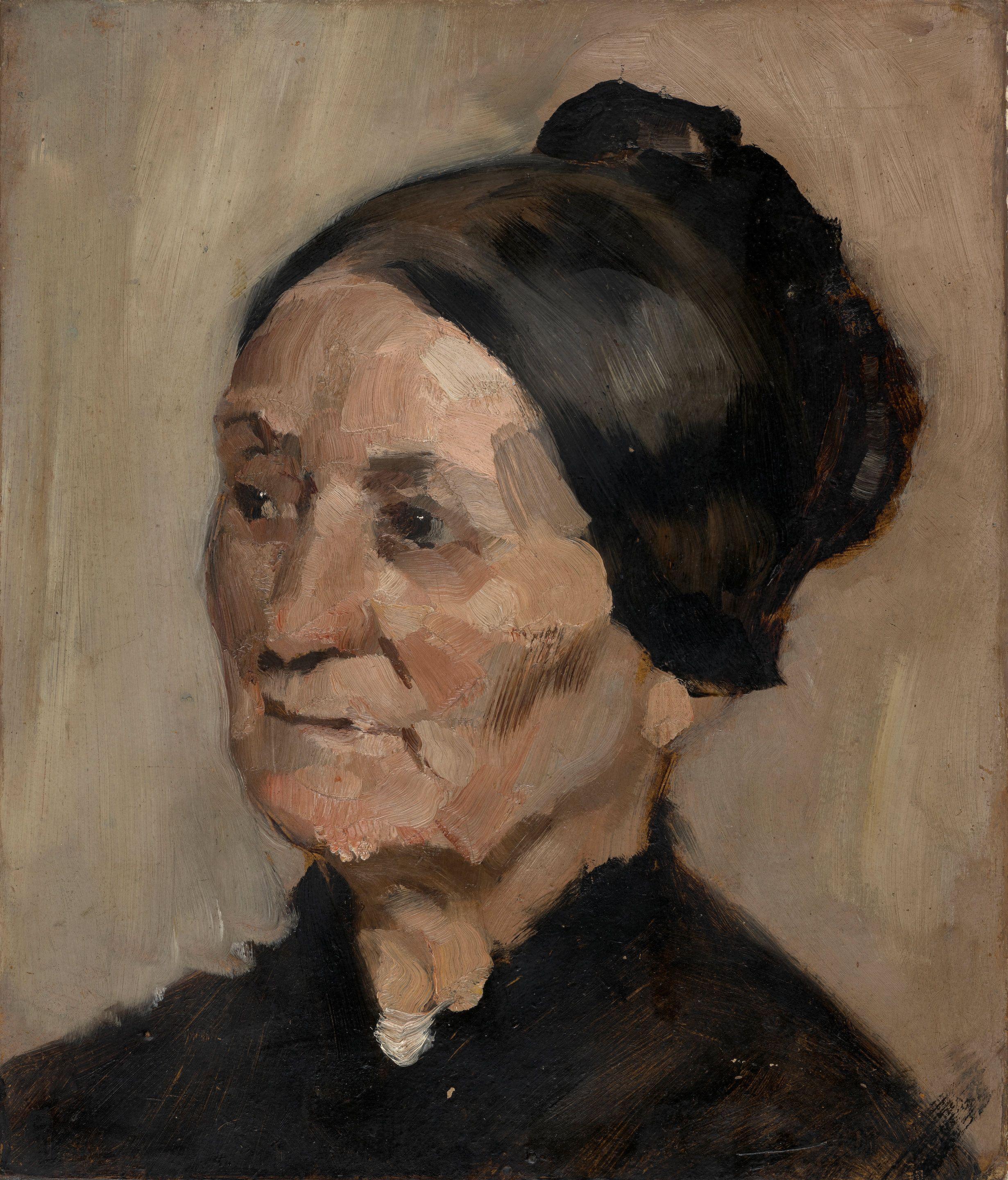 William Merritt Chase - Head of an Old Woman