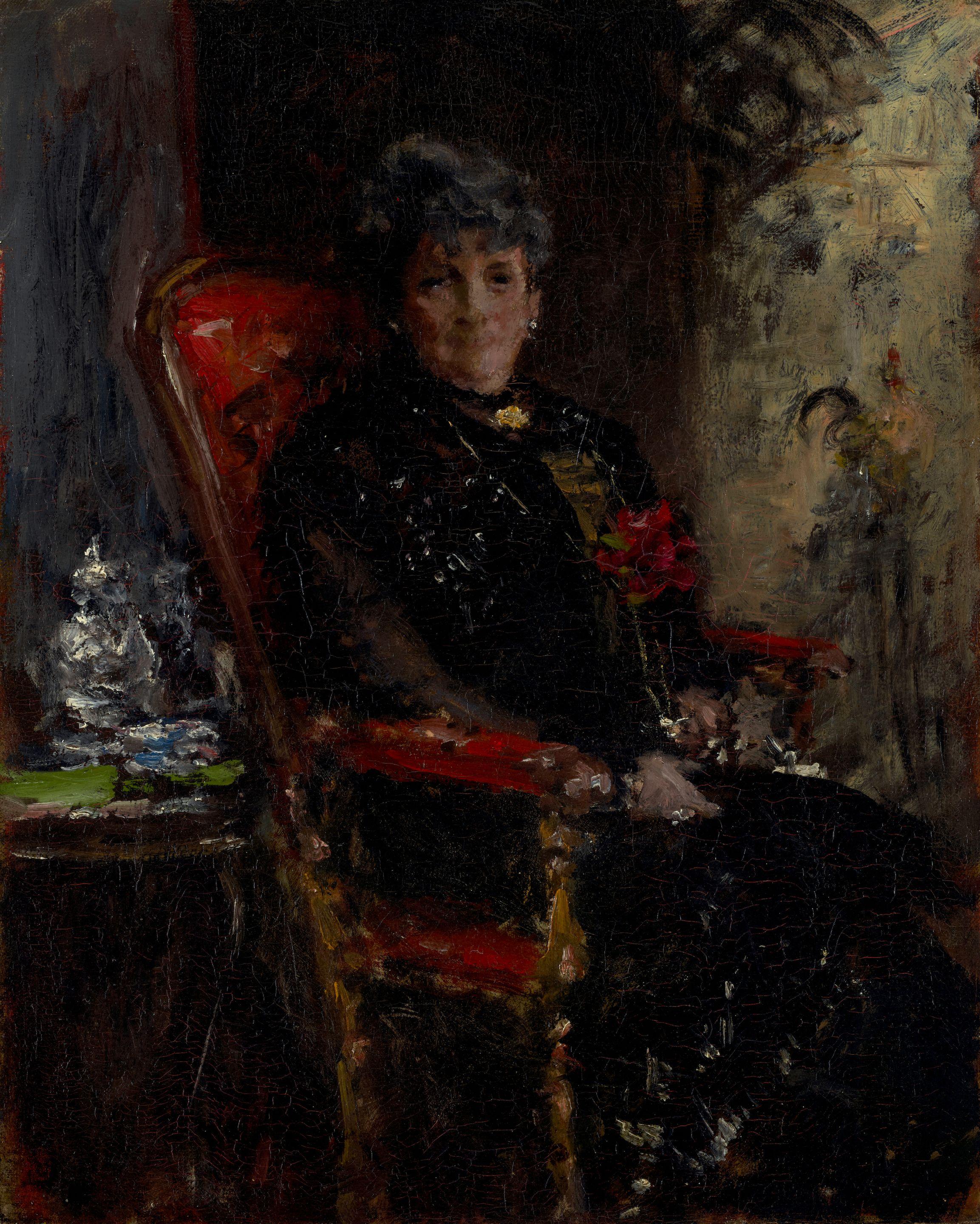 William Merritt Chase - Study for the Portrait of Mme. E. H. Bensel (Lady at the Window)