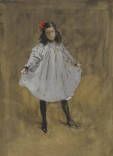 William Merritt Chase - The Curtsy