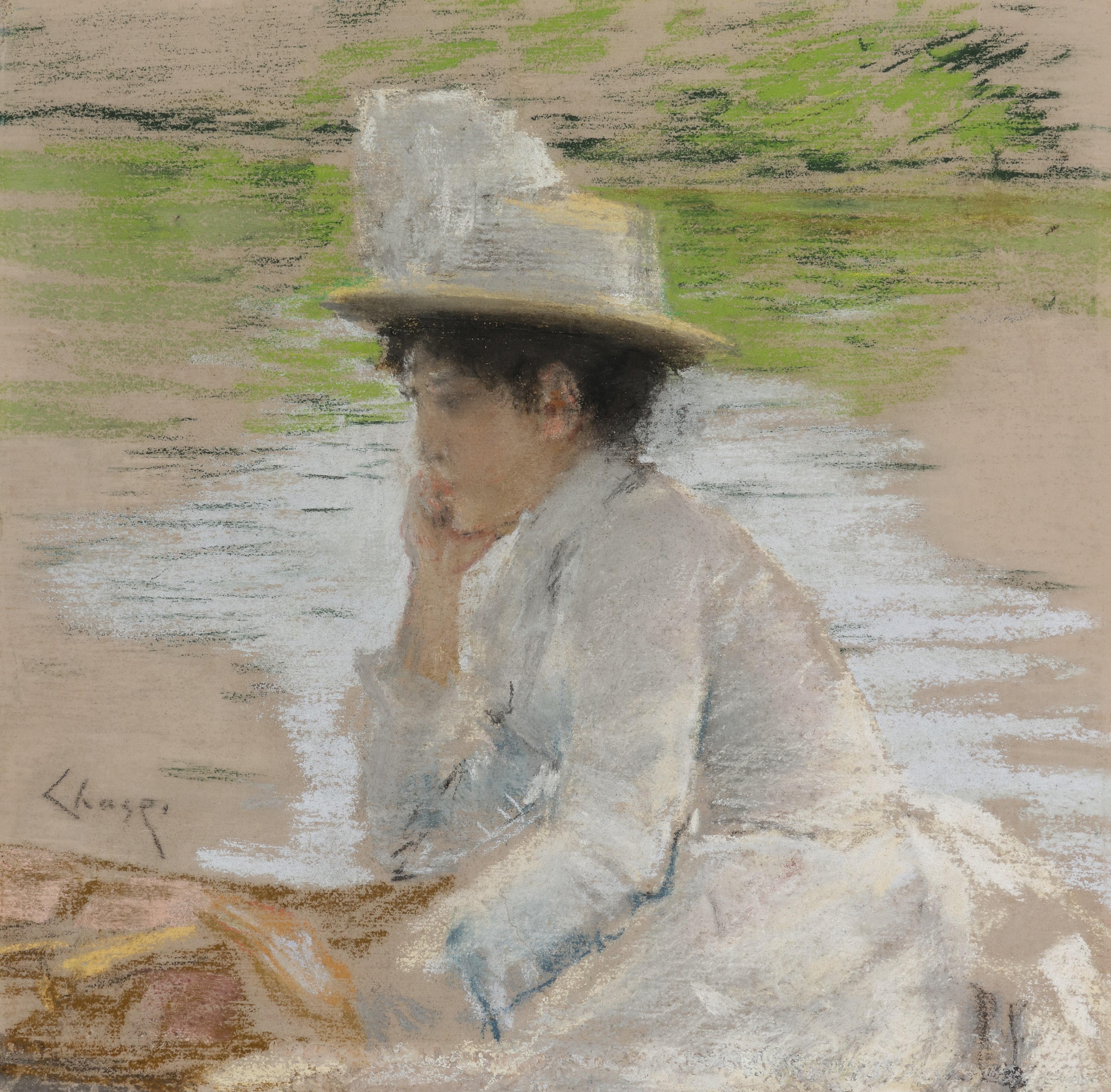 William Merritt Chase - Untitled (Portrait of Mrs. Chase)
