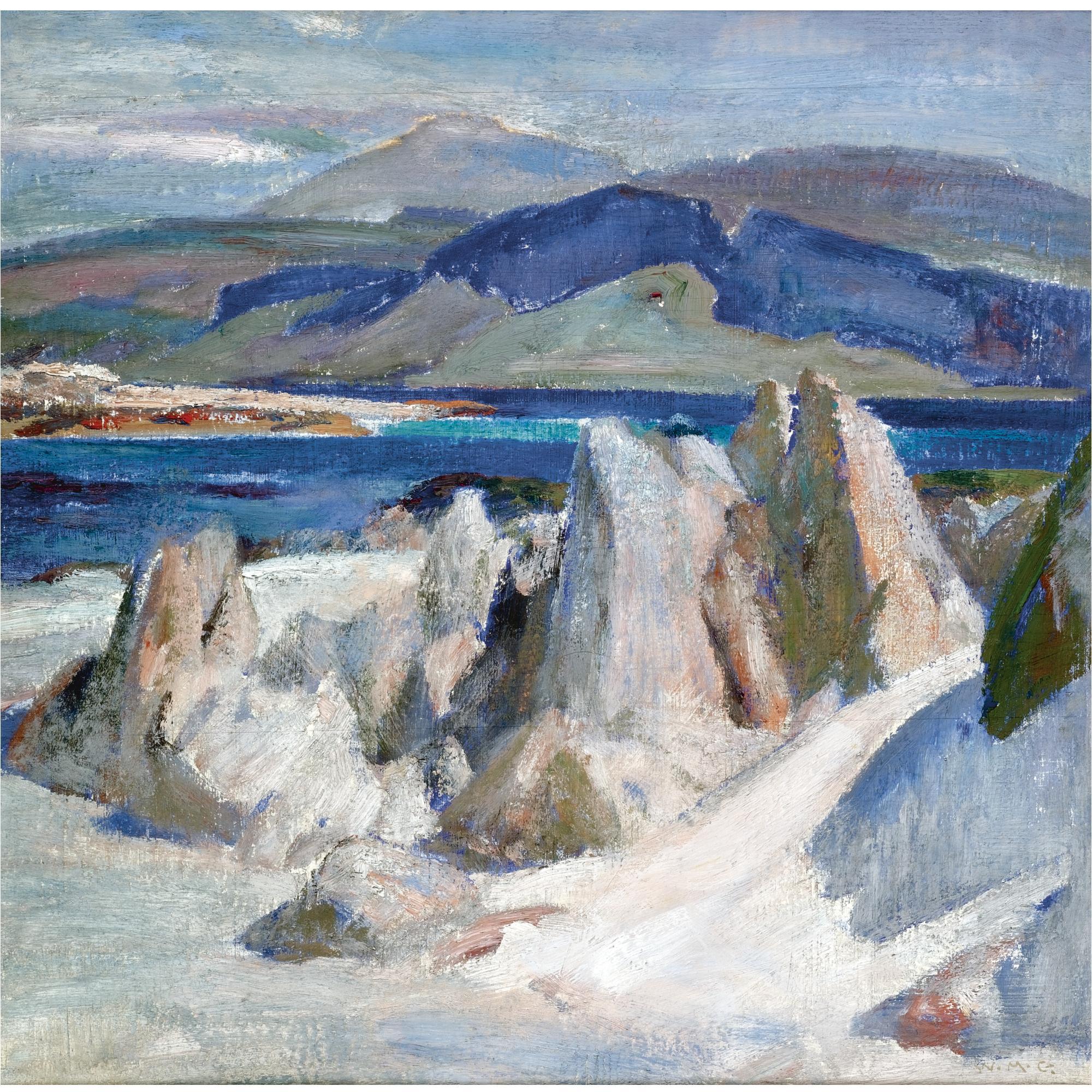 William Mervyn Glass, R.S.A., P.S.S.A. - The Monk Rocks, Iona
