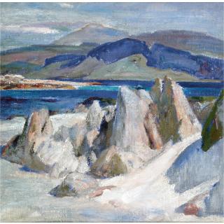 William Mervyn Glass, R.S.A., P.S.S.A. - The Monk Rocks, Iona