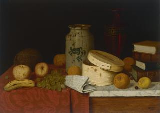 William Michael Harnett - Eleme Figs and Newspaper