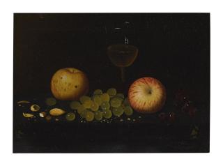 William Michael Harnett - Still Life With Apples And Wine Glass