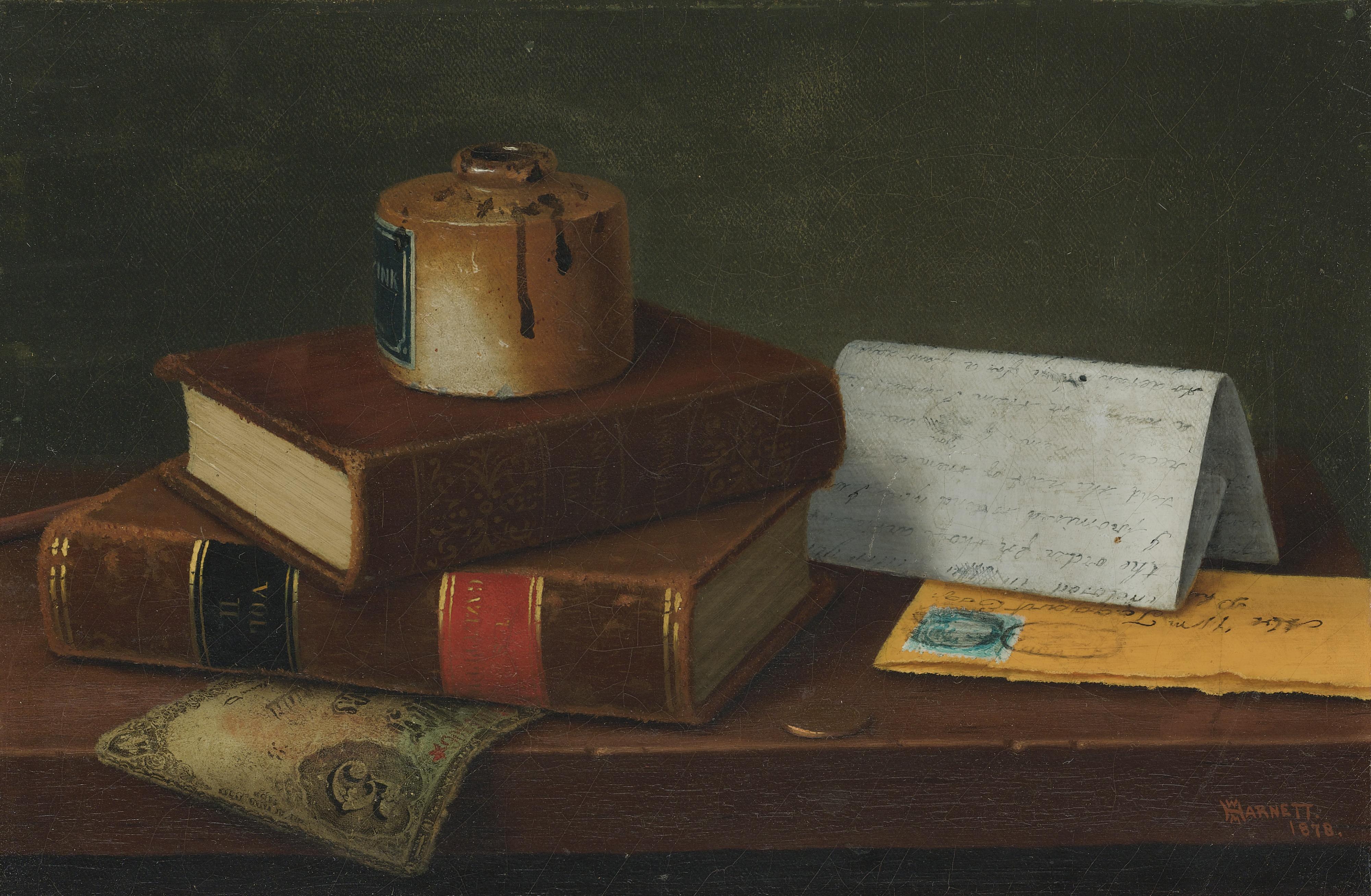 William Michael Harnett - Still Life With Letter To Mr. William Taggart, Esq.