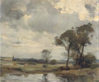 William Miller Frazer, R.S.A., P.S.S.A. - Near St. Andrews, Fife