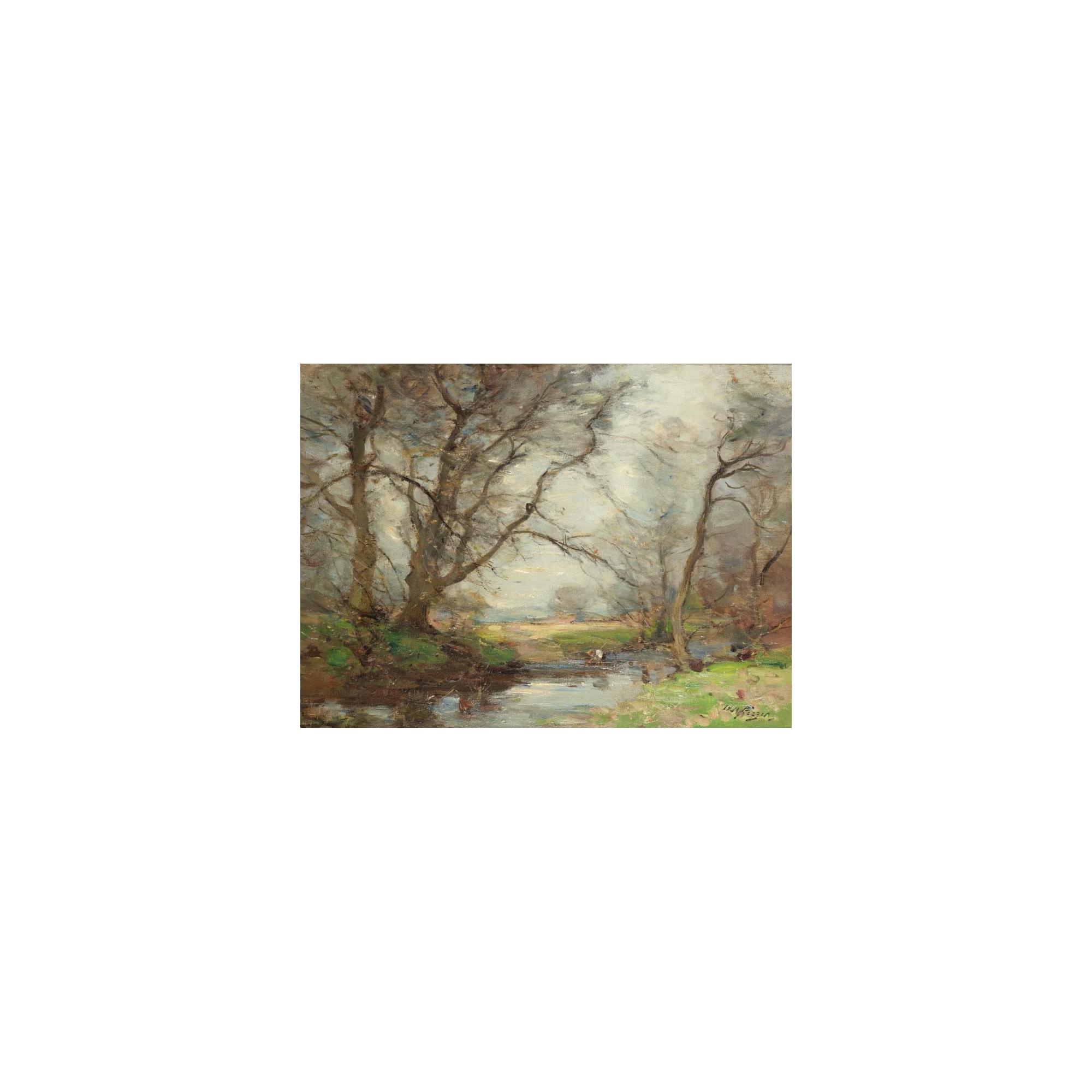 William Miller Frazer, R.S.A. - Fishing For Tiddlers
