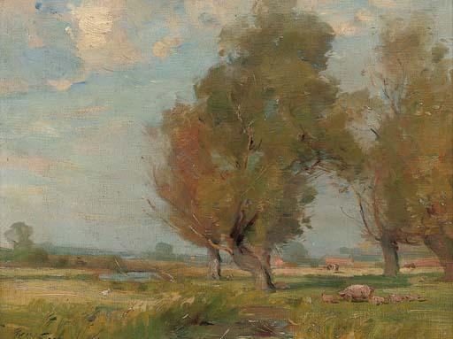 William Miller Frazer, R.S.A. - Meadow near Thrapston, Northants