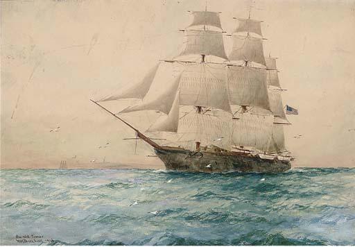 William Minshall Birchall - An Old Timer:  U.S.S. Jamestown