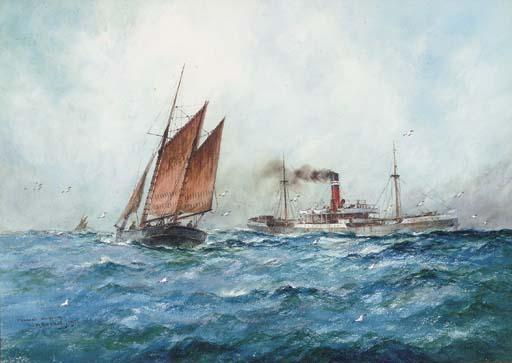 William Minshall Birchall - Channel Shipping; And Incoming Voyagers (Illustrated)