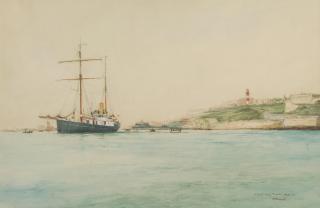 William Minshall Birchall - Quest leaving Plymouth in 1921 for the Shackleton-Rowett Antarctic Expedition
