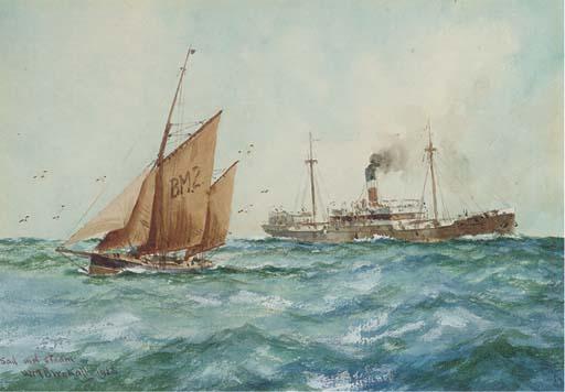 William Minshall Birchall - Sail And Steam